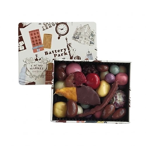 チョコレートボール＆フルーツディップ スクエア缶